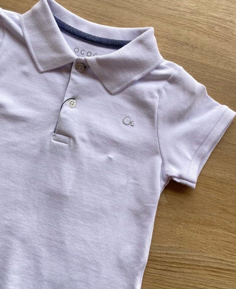 fernandaramoskids com br Camiseta Masculina Infantil Essencial Ogochi Gola Polo Branca1