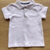 Camiseta Masculina Infantil Essencial Ogochi Gola Polo Branca Fernanda Ramos Kids