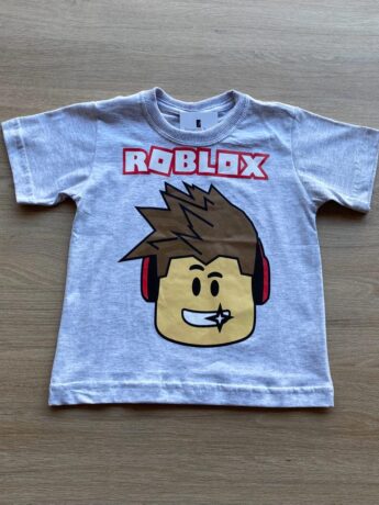 Camiseta Masculina Infantil Manga Curta Cinza com Estampa Fernanda Ramos Kids