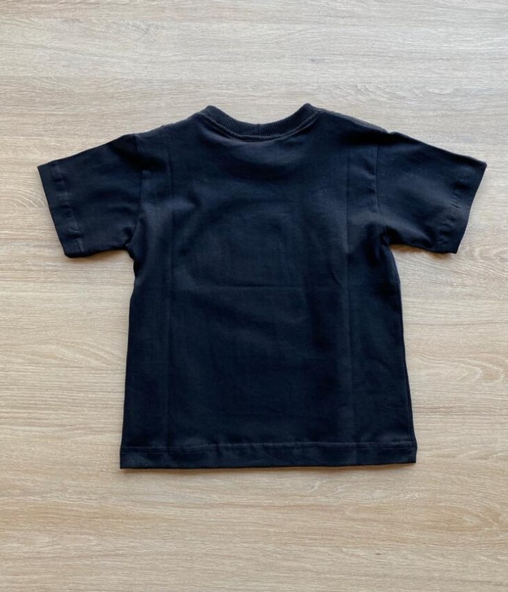 fernandaramoskids com br Camiseta Masculina Infantil Manga Curta Preta com Estampa3