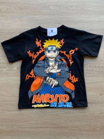 Camiseta Masculina Infantil Manga Curta Preta com Estampa Fernanda Ramos Kids
