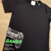 fernandaramoskids com br Camiseta Masculina Infantil Manga Curta Preta Gamer1