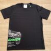 Camiseta Masculina Infantil Manga Curta Preta Gamer Fernanda Ramos Kids