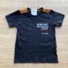 fernandaramoskids_com_br- Camiseta Masculina Infantil Manga Curta Preta Just Be Fernanda Ramos Kids