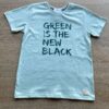 Camiseta Masculina Infantil Manga Curta Verde Água Fernanda Ramos Kids