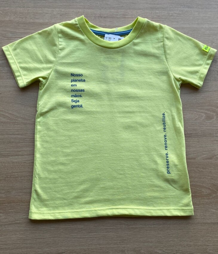 fernandaramoskids com br Camiseta Masculina Infantil Manga Curta Verde Lima1