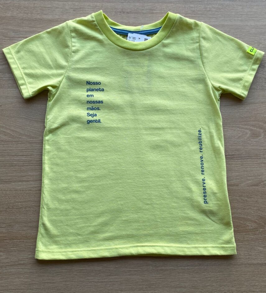 fernandaramoskids com br Camiseta Masculina Infantil Manga Curta Verde Lima1