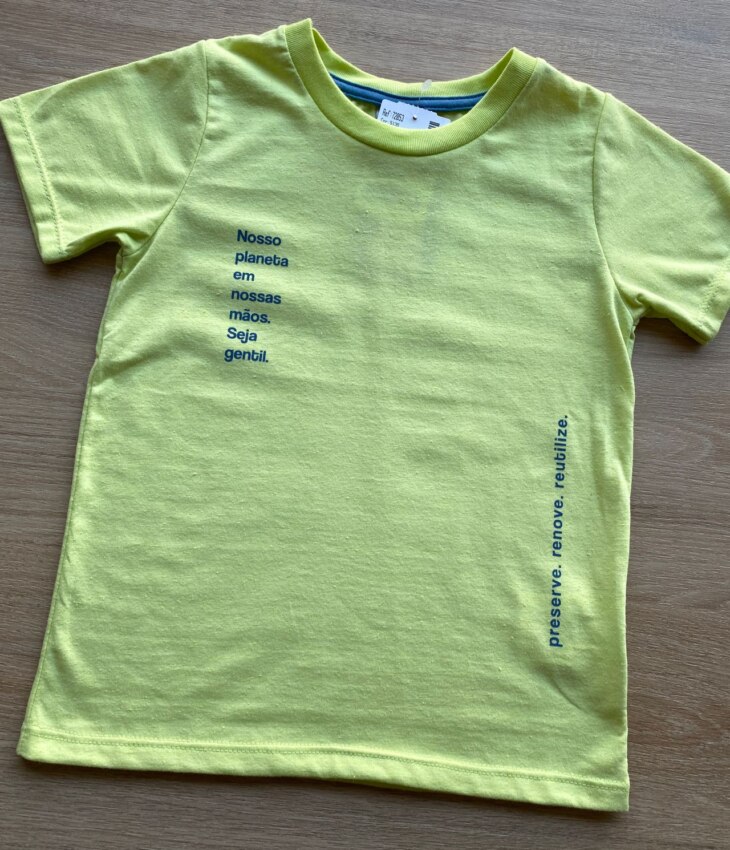 fernandaramoskids com br Camiseta Masculina Infantil Manga Curta Verde Lima2