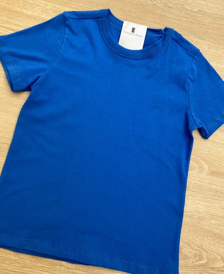 fernandaramoskids com br Camiseta Masculina Infantil Tradicional Manga Curta Azul1