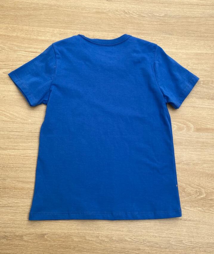 fernandaramoskids com br Camiseta Masculina Infantil Tradicional Manga Curta Azul2