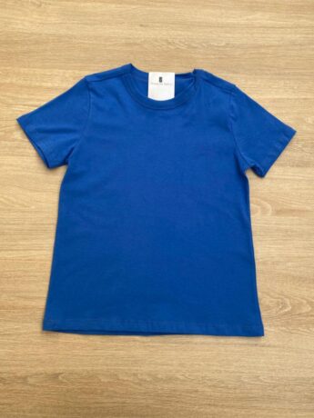 Camiseta Masculina Infantil Tradicional Manga Curta Azul Fernanda Ramos Kids