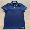 Camiseta Polo Masculina Infantil Manga Curta Azul Marinho Fernanda Ramos Kids