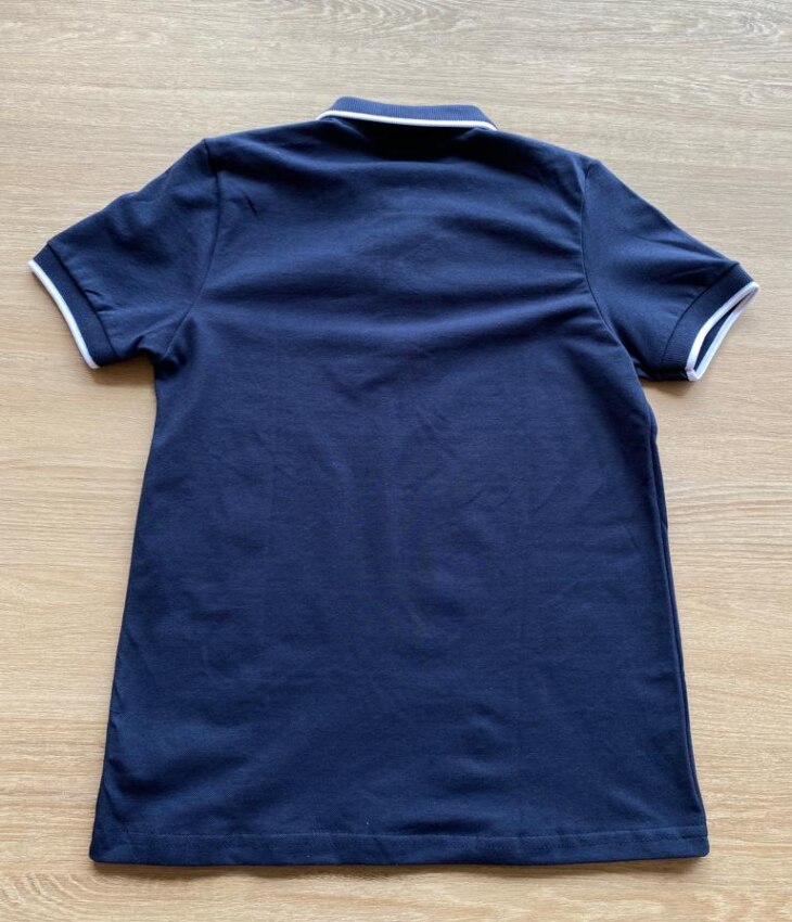 fernandaramoskids com br Camiseta Polo Masculina Infantil Manga Curta Azul Marinho2