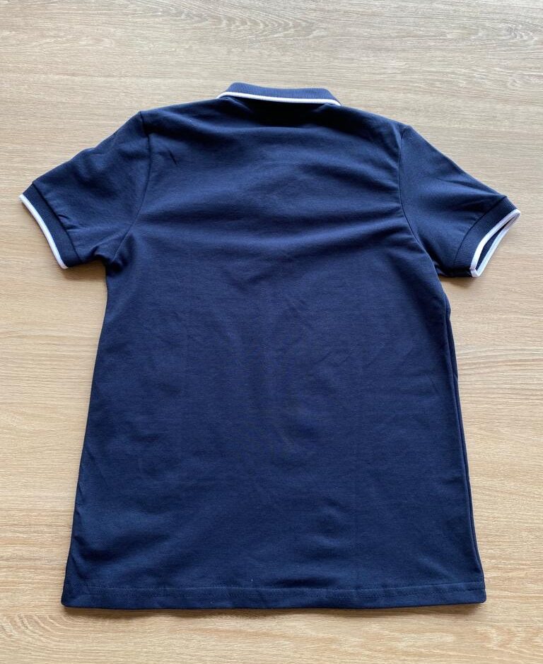 fernandaramoskids com br Camiseta Polo Masculina Infantil Manga Curta Azul Marinho2