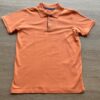Camiseta Polo Masculina Infantil Manga Curta Essencial Laranja Fernanda Ramos Kids