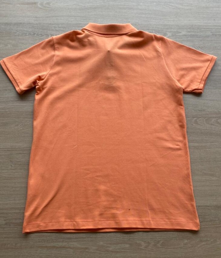 fernandaramoskids com br Camiseta Polo Masculina Infantil Manga Curta Essencial Laranja2