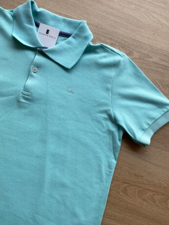 fernandaramoskids com br Camiseta Polo Masculina Infantil Manga Curta Essencial Verde Água1