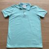 Camiseta Polo Masculina Infantil Manga Curta Essencial Verde Água Fernanda Ramos Kids