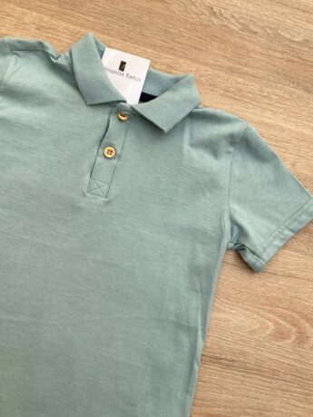 fernandaramoskids com br Camiseta Polo Masculina Infantil Manga Curta Verde1