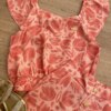 fernandaramoskids com br Conjunto Feminino Infantil Cropped e Short Estampado Salmão1