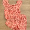 fernandaramoskids com br Conjunto Feminino Infantil Cropped e Short Estampado Salmão3