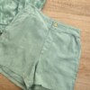 fernandaramoskids com br Conjunto Feminino Infantil Cropped Estampado e Short Verde com Bolsos1