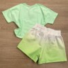 fernandaramoskids com br Conjunto Feminino Juvenil Magic Cropped e Short Verde3