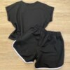 fernandaramosstore com br Conjunto Feminino Juvenil Sunshine Blusa e Short Preto3