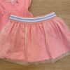 fernandaramoskids com br Conjunto Infantil Feminino Blusa Manga Curta Estrela e Short Saia Rosa2