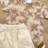 fernandaramoskids com br Conjunto Infantil Masculino Camisa Estampada e Bermuda Cru com Bolsos1