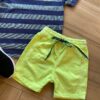 fernandaramoskids com br Conjunto Infantil Masculino Camiseta Listrada e Bermuda Verde 2