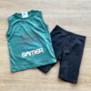 Conjunto Infantil Masculino Regata Gamer e Bermuda Preta Fernanda Ramos Kids