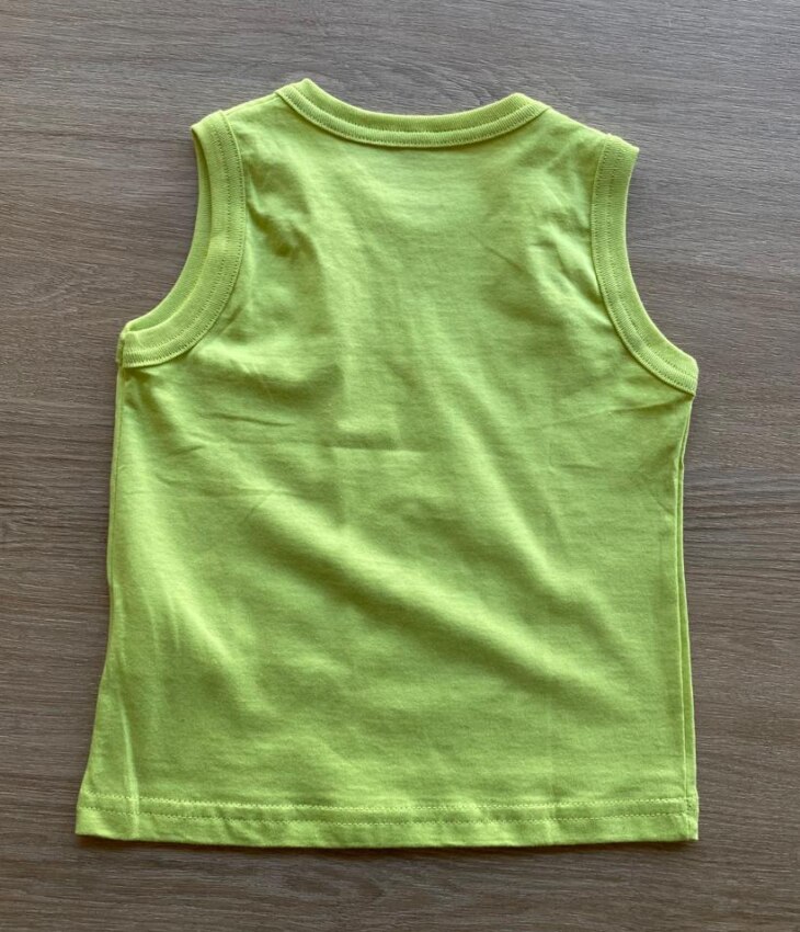 fernandaramoskids com br Regata Infantil Masculina Básica Verde Lima2