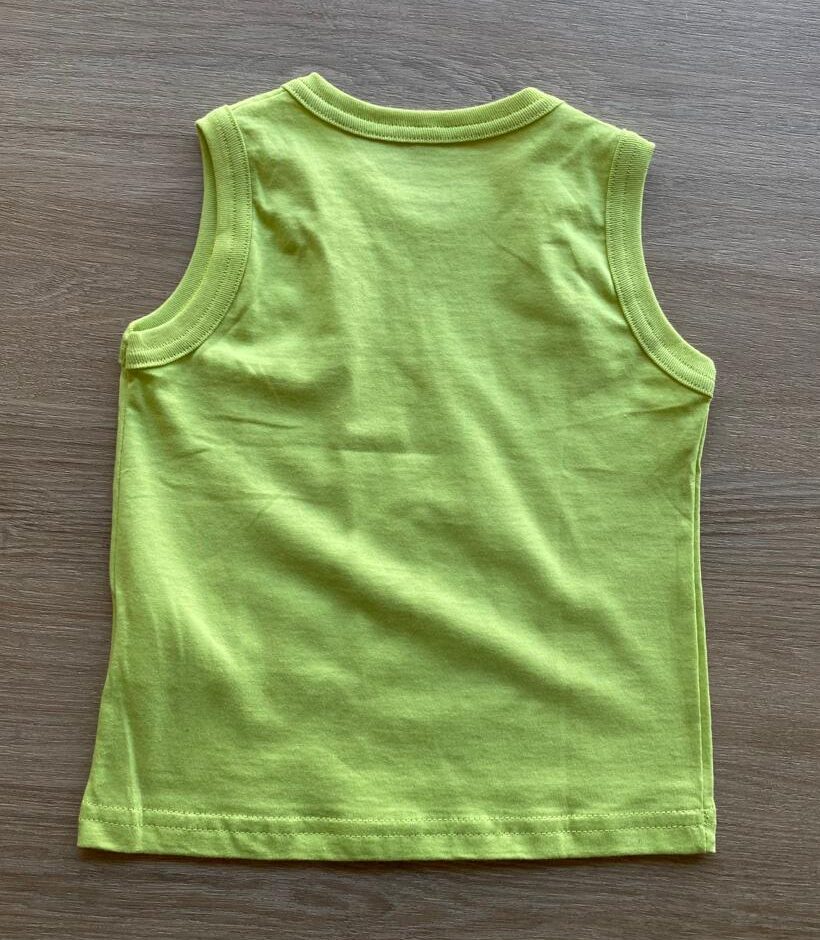 fernandaramoskids com br Regata Infantil Masculina Básica Verde Lima2