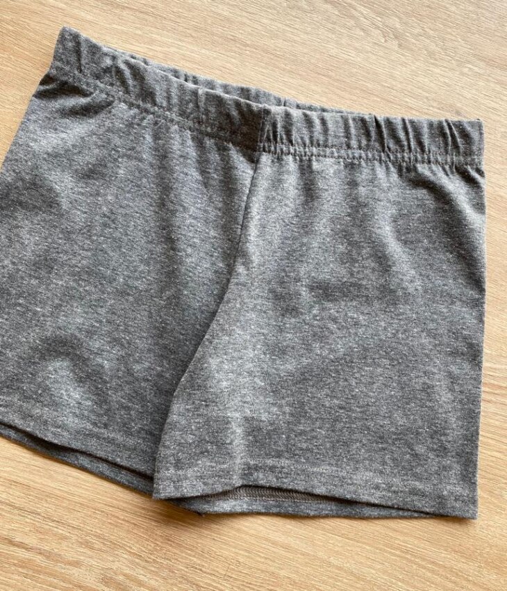 fernandaramoskids com br Short Tradicional Feminino Infantil Cinza Mesclado1
