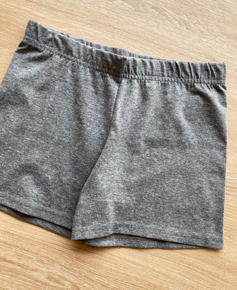 fernandaramoskids com br Short Tradicional Feminino Infantil Cinza Mesclado1