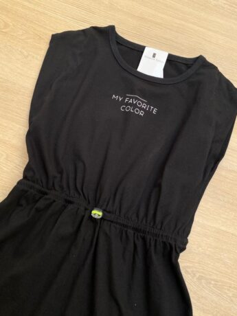 fernandaramoskids com br Vestido Infantil Feminino Manga Muscle My Favorite Preto1