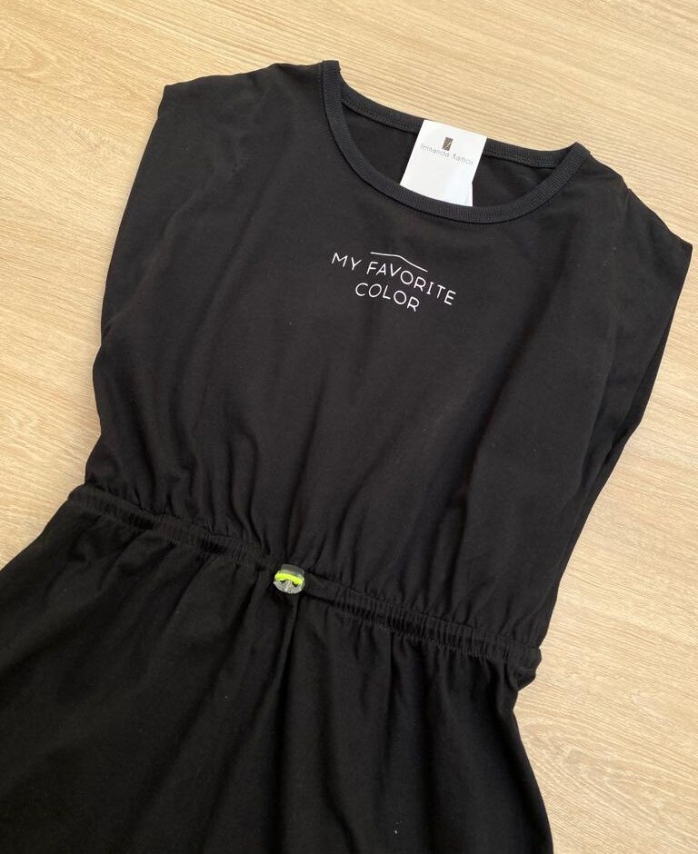 fernandaramoskids com br Vestido Infantil Feminino Manga Muscle My Favorite Preto1