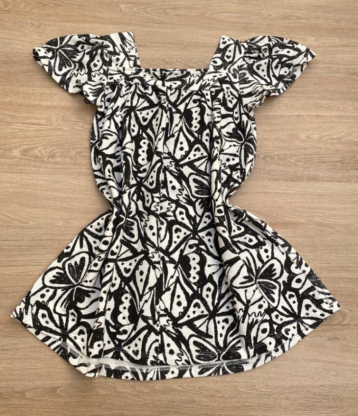 fernandaramoskids com br Vestido Infantil Feminino Manga Princesa Estampado de Borboletas2