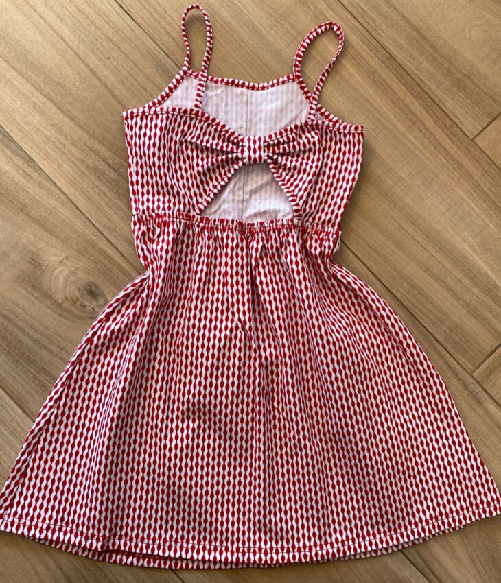 fernandaramoskids com br Vestido Infantil Feminino Rodado com Botões Falsos Estampado2