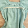 fernandaramoskids com br Vestido Infantil Feminino Verde Água com Manga Princesa e Detalhe de Flor1