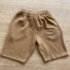fernandaramoskids com br Bermuda Infantil Masculina Bege com Bolsos2
