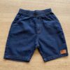 Bermuda Jeans Masculina Infantil Lavagem Escura Fernanda Ramos Kids