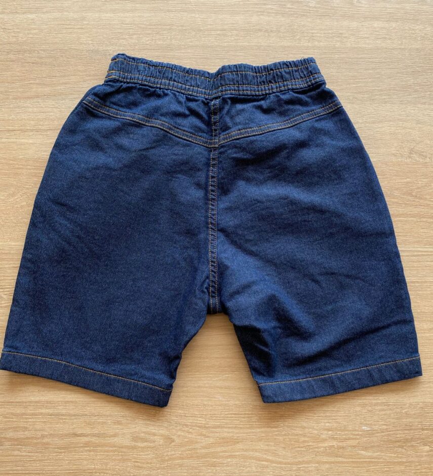 fernandaramoskids com br Bermuda Jeans Masculina Infantil Lavagem Escura2
