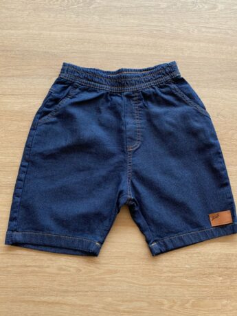 Bermuda Jeans Masculina Infantil Lavagem Escura Fernanda Ramos Kids