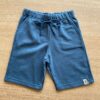 Bermuda Masculina Infantil Moletom Azul com Bolsos Fernanda Ramos Kids