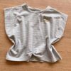 Blusa Feminina Infantil Verde Água Listrada de Lilás Fernanda Ramos Kids