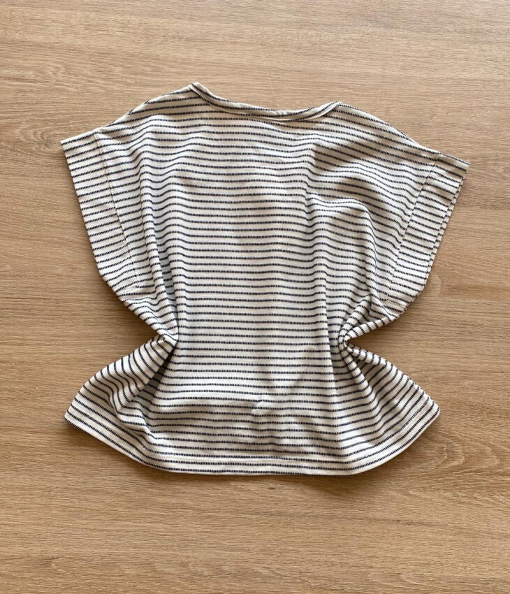 fernandaramoskids com br Blusa Feminina Infantil Branca Listrada de Preto2