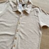 fernandaramosstore com br Camisa Masculina Juvenil Manga Curta Bege Mesclado1
