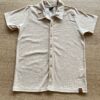 Camisa Masculina Juvenil Manga Curta Bege Mesclado Fernanda Ramos Kids